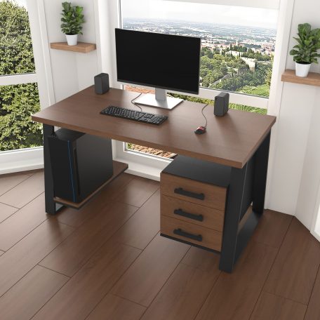 Комп'ютерний стіл з натурального дерева (дуб) Джорджія Wood BL 120*60*75 Махагон Світлий (22270001)