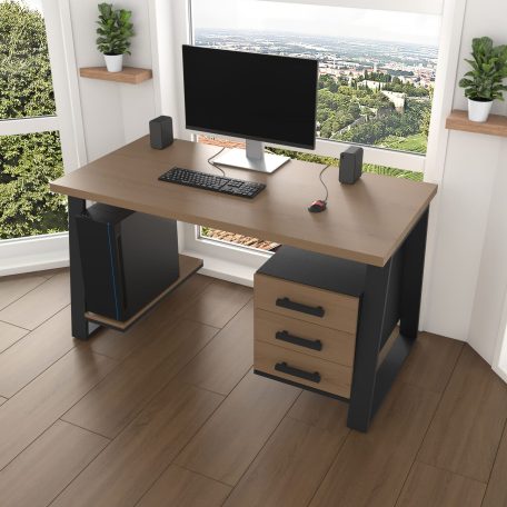 Комп'ютерний стіл з натурального дерева (ясен) Джорджія Wood BL 120*60*75 Золотистий Пісок (22110003)