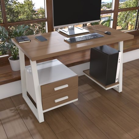 Комп'ютерний стіл з натурального дерева (ясен) Джорджія Wood WL 120*60*75 Золотистий Пісок (22120003)