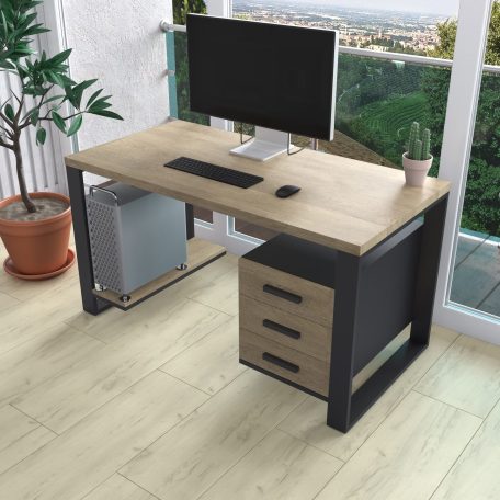 Комп'ютерний стіл з натурального дерева (дуб) Остін Wood BL 120*60*75 Натуральний (22370004)