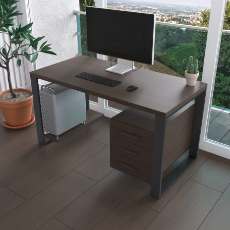 Комп'ютерний стіл з натурального дерева (дуб) Остін Wood 120*60*75 Горіх Натуральний (22360013)