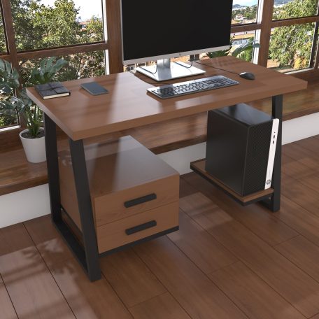 Комп'ютерний стіл з натурального дерева (ясен) Сідней Wood 120*60*75 Махагон Світлий (22130001)