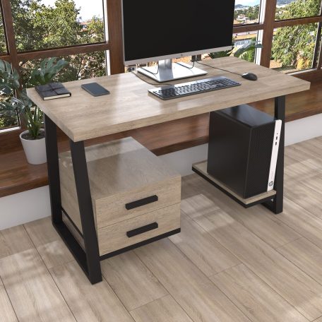 Комп'ютерний стіл з натурального дерева (дуб) Сідней Wood 120*60*75 Світле Дерево (22290004)