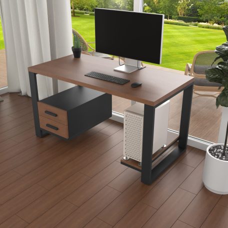 Комп'ютерний стіл з натурального дерева (дуб) Таск Wood BL 120*60*75 Махагон Світлий (22400001)