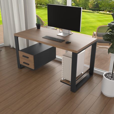 Комп'ютерний стіл з натурального дерева (дуб) Таск Wood BL 120*60*75 Золотистий Пісок (22400003)