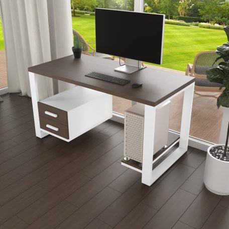 Комп'ютерний стіл з натурального дерева (дуб) Таск Wood WL 120*60*75 Горіх Натуральний (22410005)