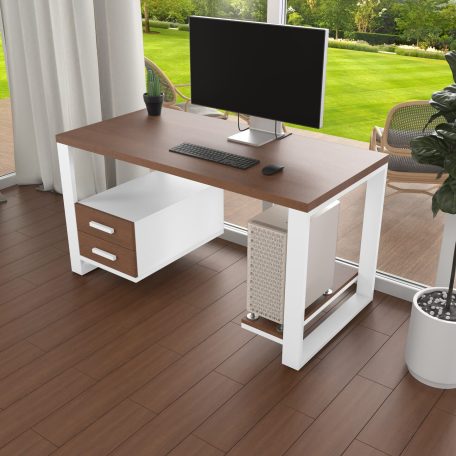 Комп'ютерний стіл з натурального дерева (дуб) Таск Wood WL 120*60*75 Махагон Світлий (22410001)