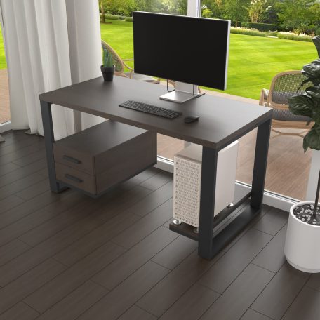 Комп'ютерний стіл з натурального дерева (дуб) Таск Wood 120*60*75 Темний Шоколад (22390022)