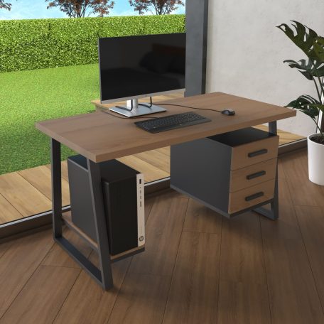Комп'ютерний стіл з натурального дерева (ясен) Вірджинія Wood BL 120*60*75 Золотистий Пісок (22180003)