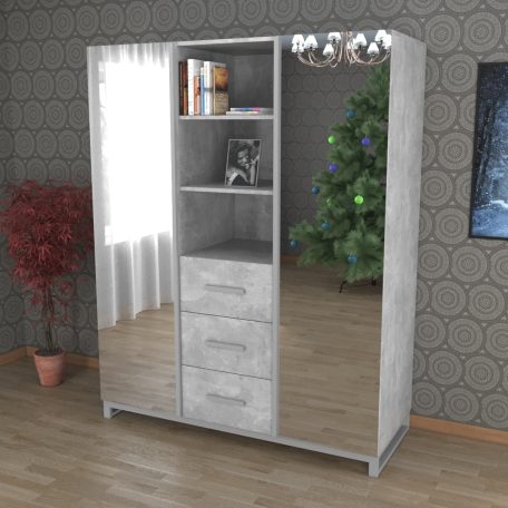 Шафа з дзеркалами Еверест Венге 150*45*200 (114000101)