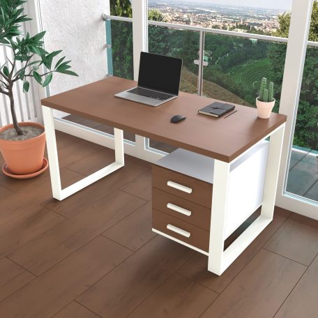 Письмовий стіл з натурального дерева (ясен) Остін Wood WL 120*60*75 Махагон Світлий (32170001)