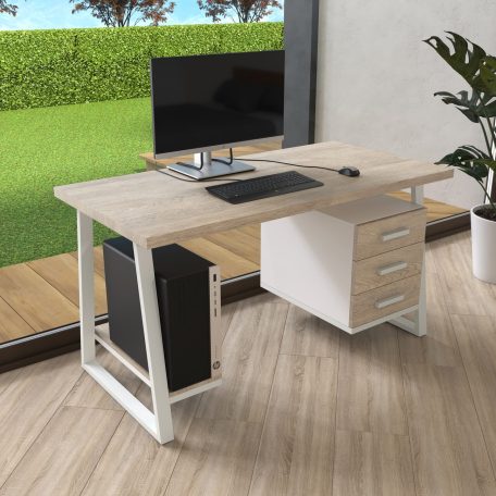 Письмовий стіл з натурального дерева (дуб) Вірджинія Wood WL 120*60*75 Світле Дерево (32220002)