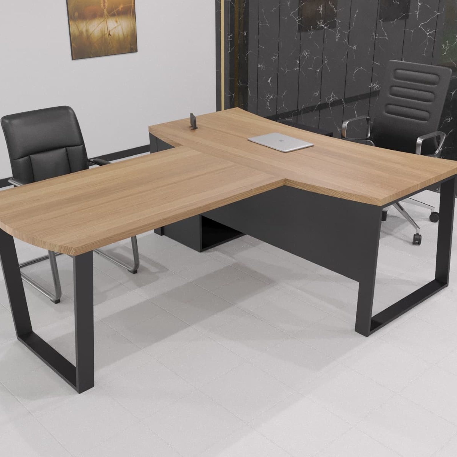 Стіл керівника Берн WOOD 120*80 (311800013) довжина 1.2 м, ширина 0.8 м, стільниця Масив дубу