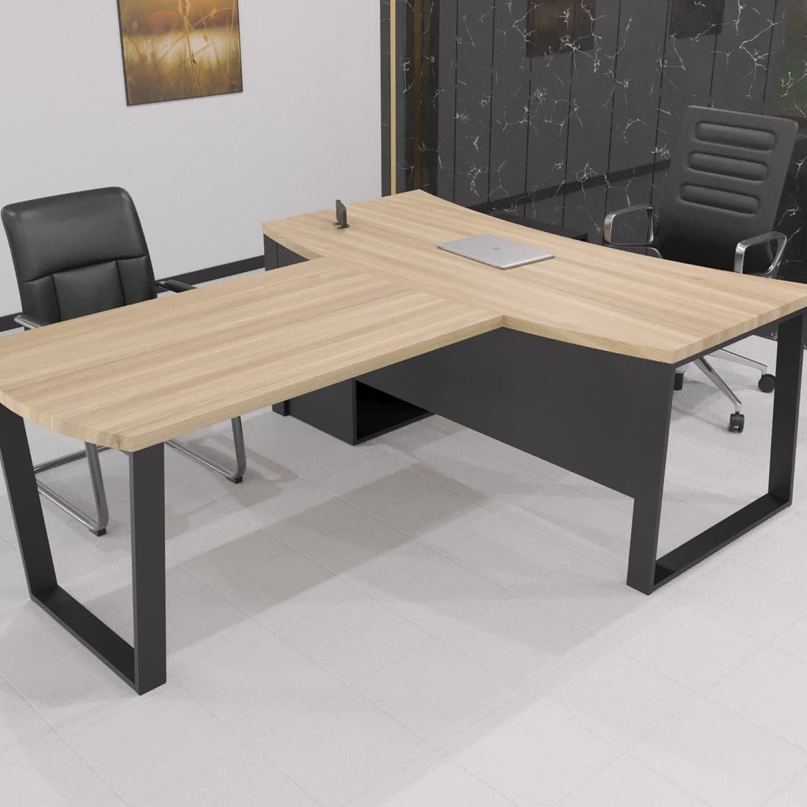 Стіл керівника Берн WOOD 160*80 (31180027) довжина 1.6 м, ширина 0.8 м, стільниця Масив ясену