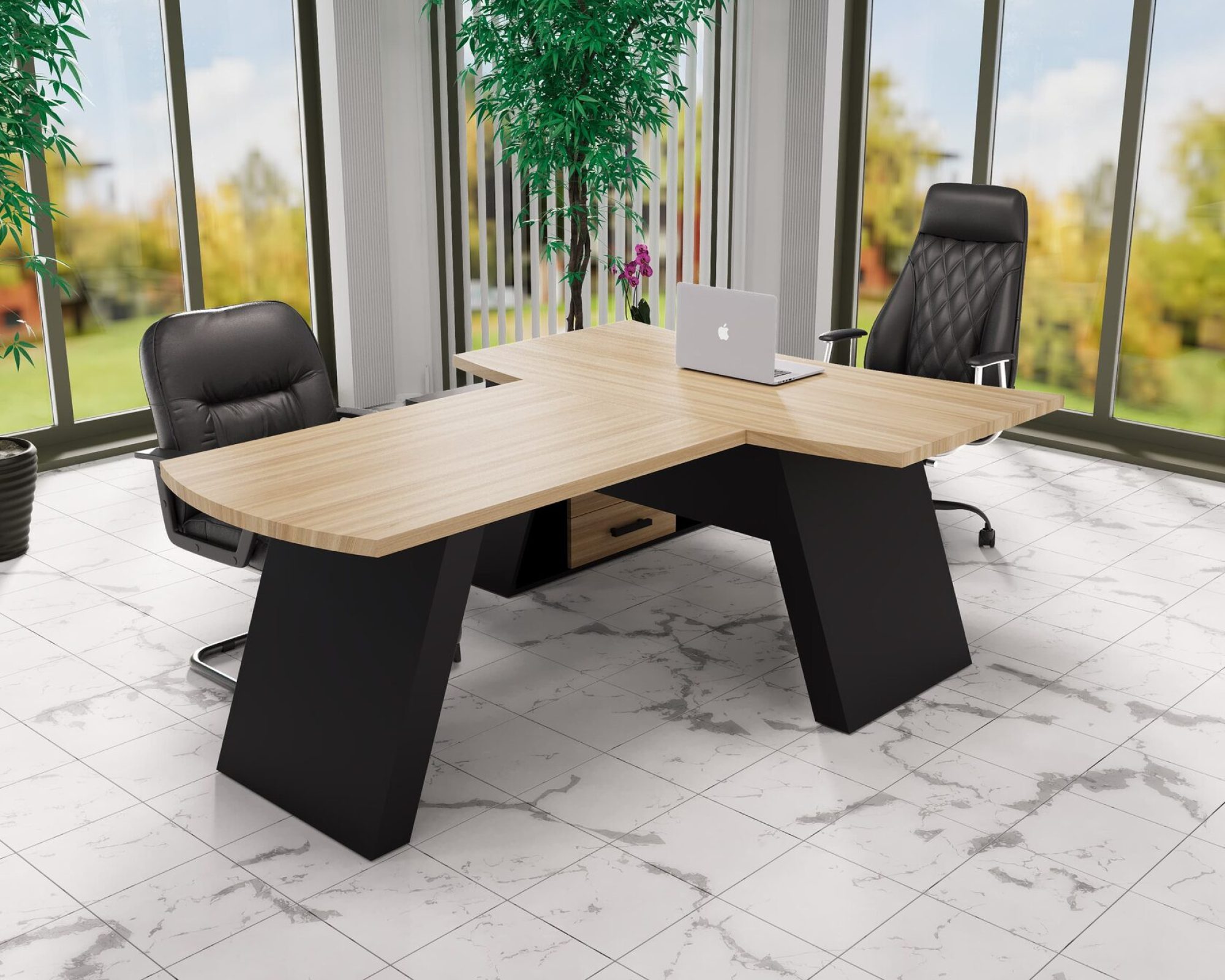 Стіл керівника Далас WOOD 160*70 (31300001) довжина 1.6 м, ширина 0.7 м, стільниця Масив ясену