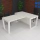 Кабінет директора в стилі лофт Дюсельдорф Білий 150x90 см