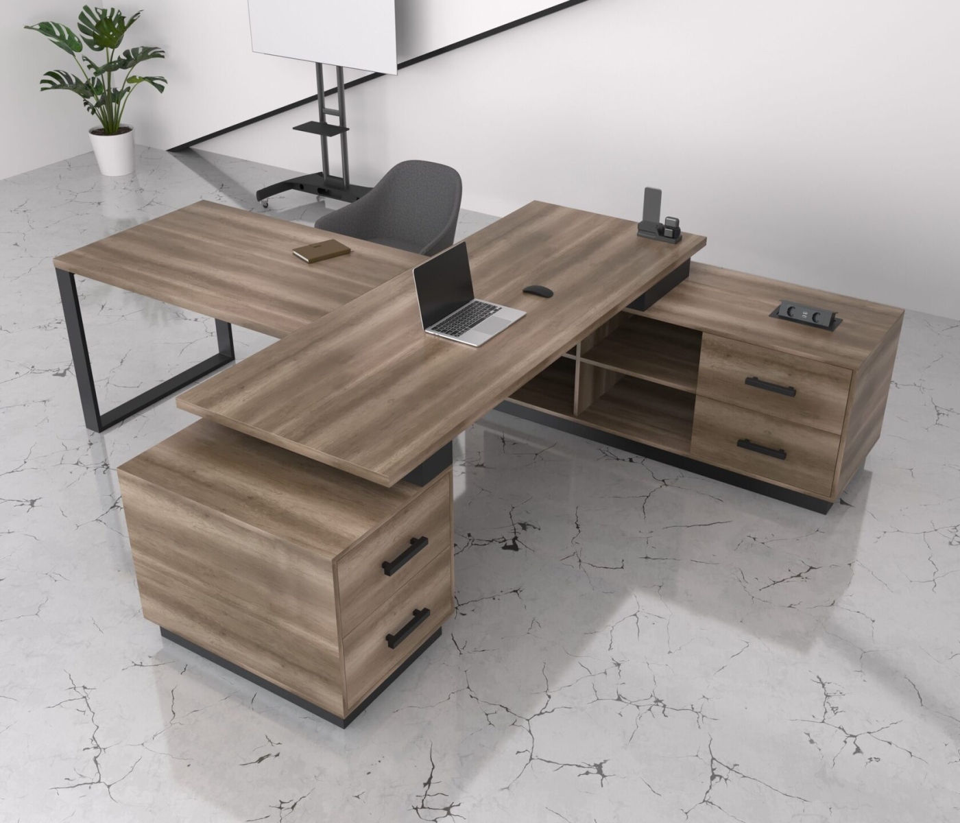 Кабінет керівника в наявності Гамільтон loft style