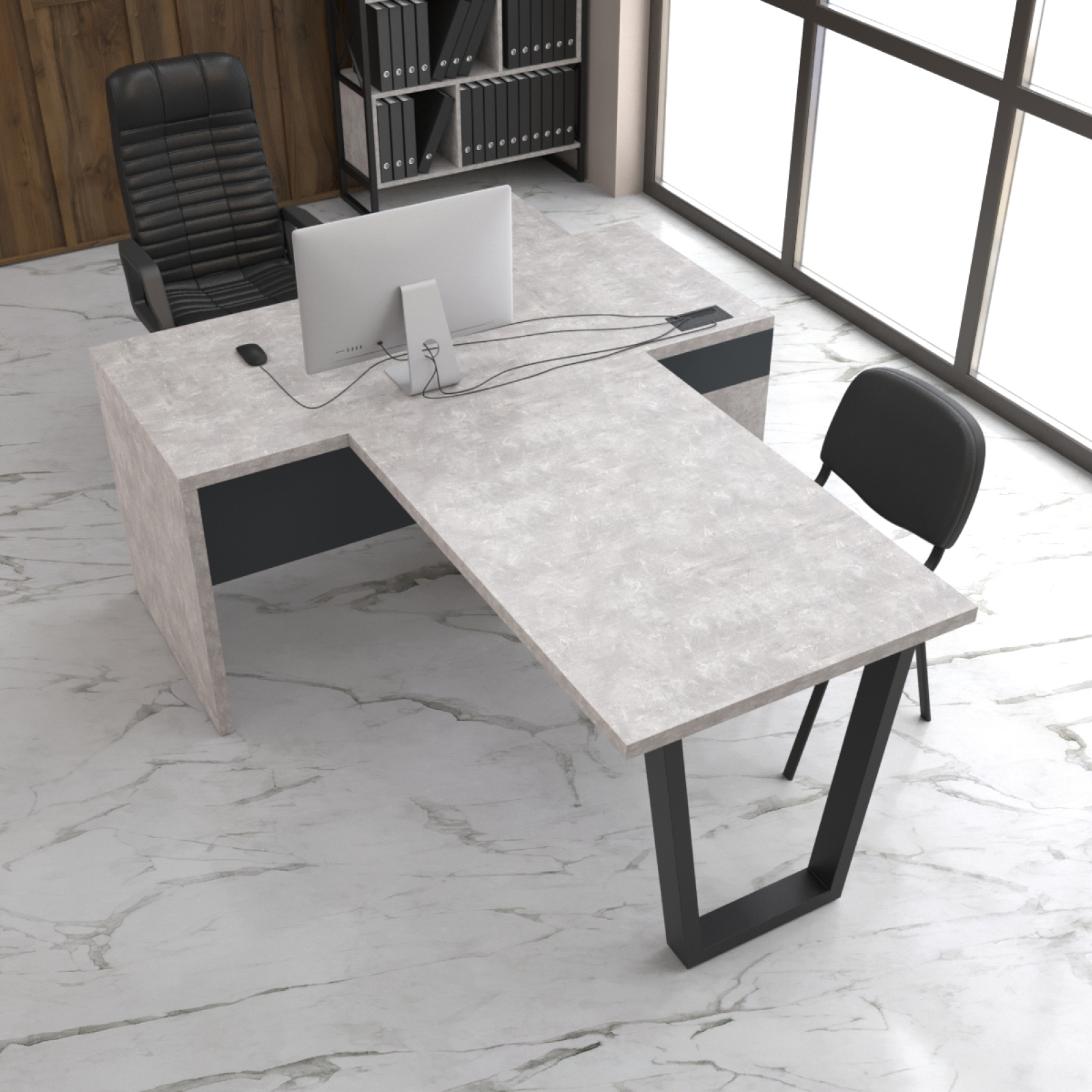 Кабінет для директора vilnus-t Бетон 160x90 см