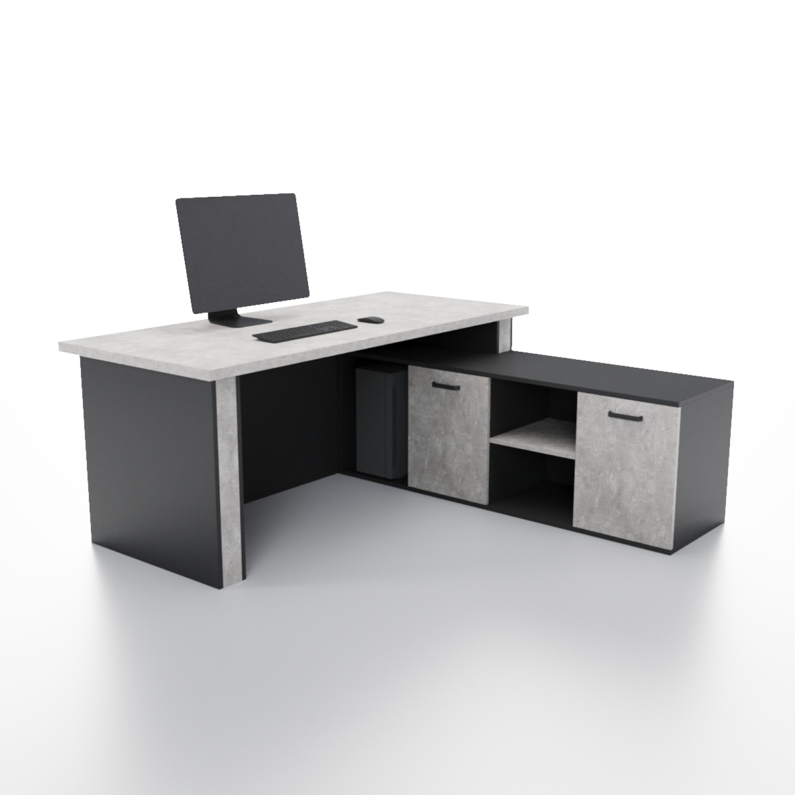 Стіл керівника Мерано Бетон 160x80 см