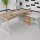 Стіл керівника Турин WOOD (дуб) 120*80 довжина 1.2 м, ширина 0.8 м, стільниця Натуральний Білий