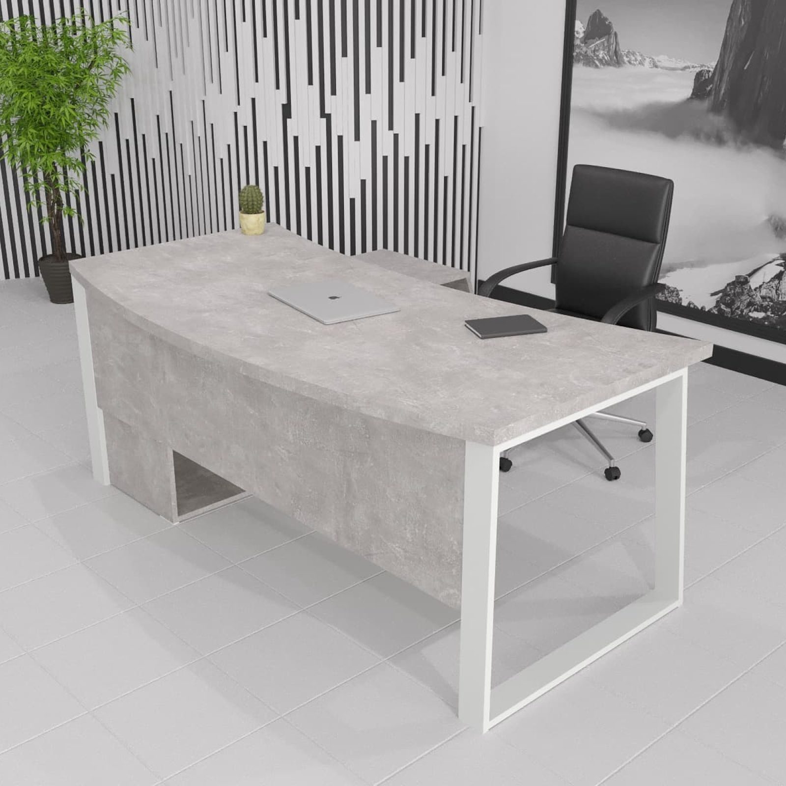 Шикарний кабінет директора Турін Бетон 120x70 см