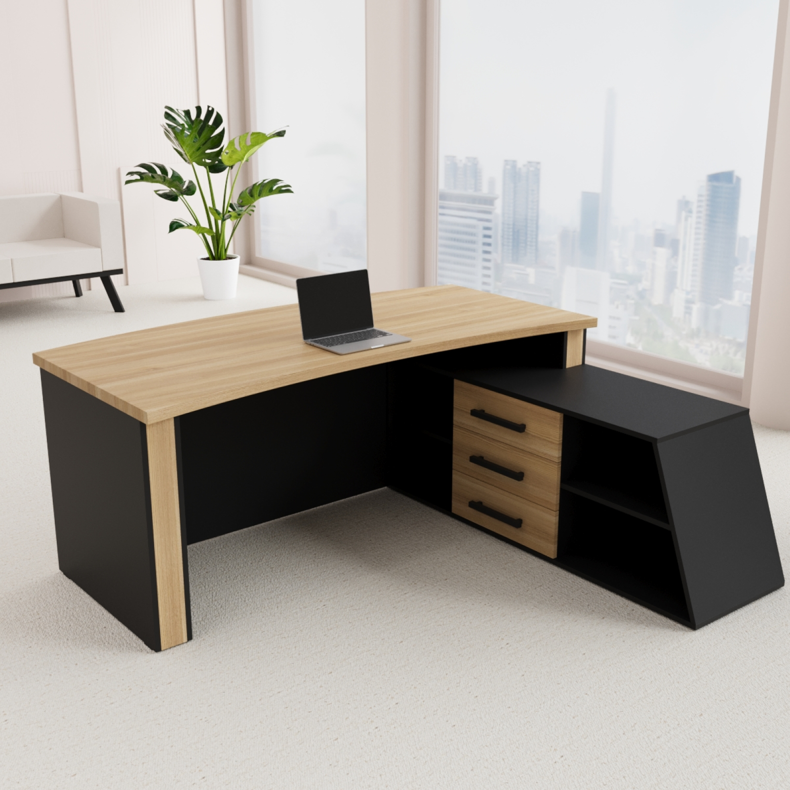 Дизайнерський стіл керівника Надаліна Wood 180x70 см