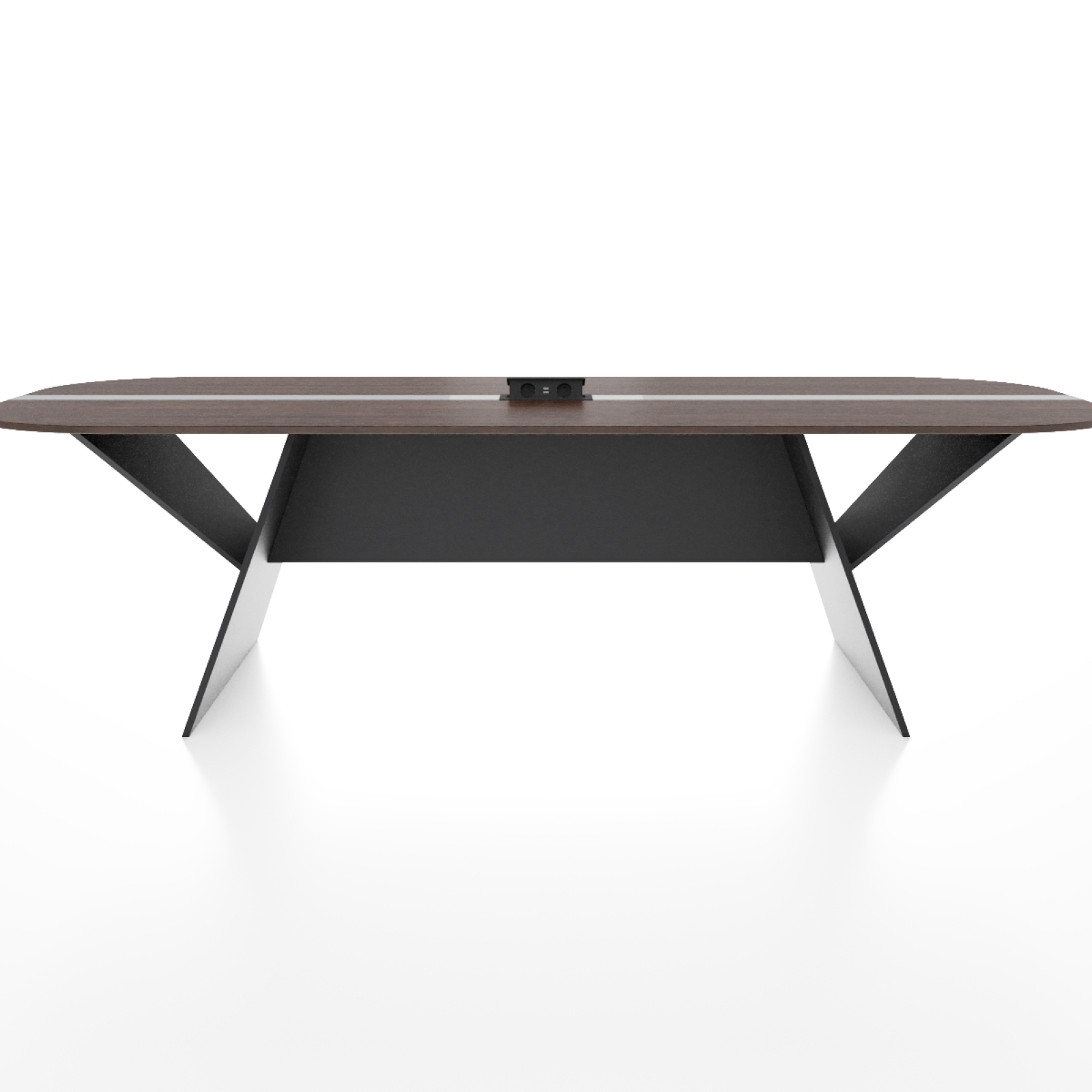Конференц стіл для переговорів Алонто Glass Line Венге 140x70 см