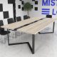 Стіл для переговорів Бруклін Glass Line Бетон 240x90 см