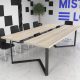 Стіл для переговорів Бруклін Glass Line Бетон 240x90 см