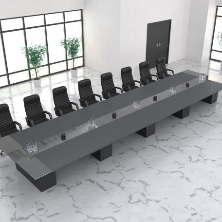 Великий конференц стіл Вермонт на 20-22 осіб Антрацит 560x140 см (vermont-55920845)