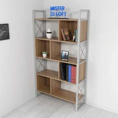 Стелаж лофт з дерева Невада Wood Line Масив ясену 100*35*180 (1160501)