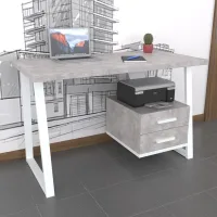 Письмовий стіл з шухлядами Сідней 130*60*75 Бетон (111160001)
