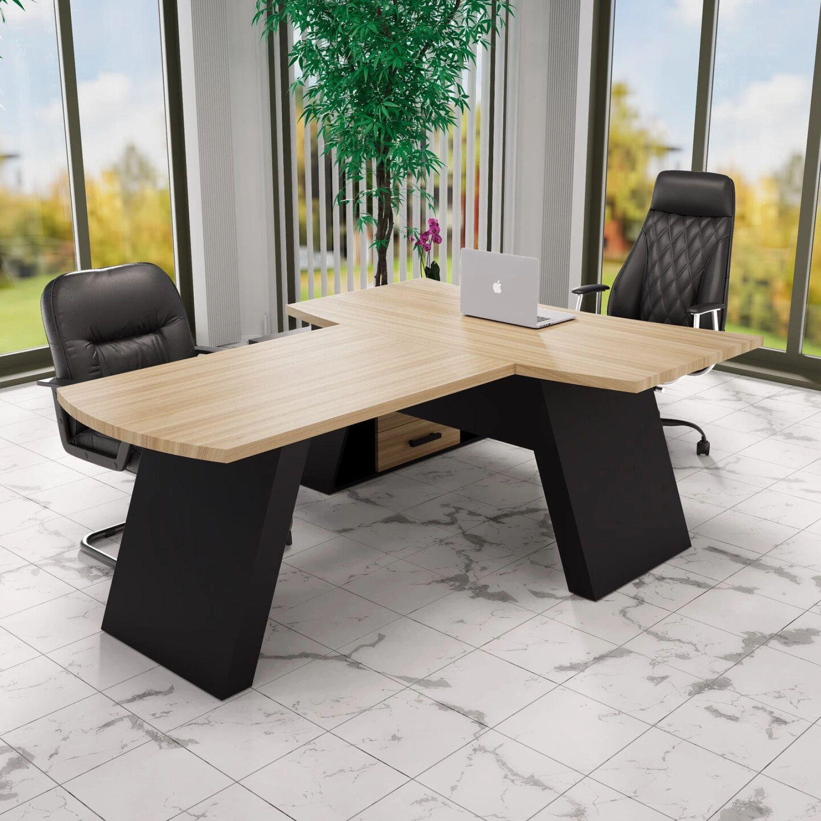 Стіл керівника Далас WOOD 160*70 (31300001) довжина 1.6 м, ширина 0.7 м, стільниця Масив ясену