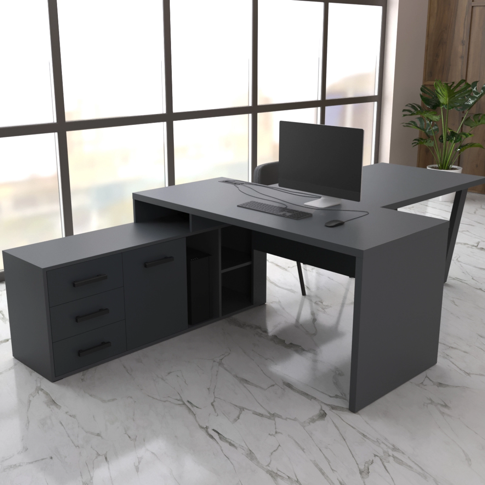 Кабінет директора vilnus-t Антрацит 160x90 см