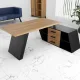 Стіл керівника Бостон WOOD 170*90 довжина 1.7 м, ширина 0.9 м, стільниця Натуральний Чорний