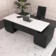 Стіл директора Дамір Black Білий/Чорний 160x70 см