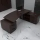 Кабінет у сучасному стилі Маркус Венге/Чорний 200x80 см