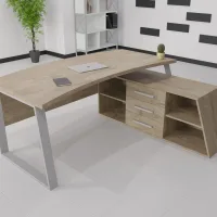 Домашній кабінет Турін Дуб Харбор Золотий/Сірий 120x70 см (turin-42120003)