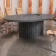 Овальний стіл для нарад Аделіна Залізний Камінь 275x120 см