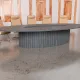 Овальний стіл для нарад Аделіна Залізний Камінь 275x120 см