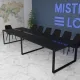 Стіл переговорний Аскольд Glass Line Чорний/Чорний