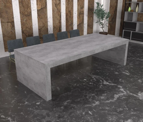 Стіл для конференцій Доломіт на 16-18 осіб Залізний Камінь 460x120 см (dolomit-55900327)